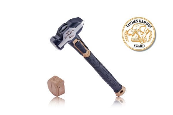 4lb Blacksmith Sledge Hammer, with Soft Mallet Cap